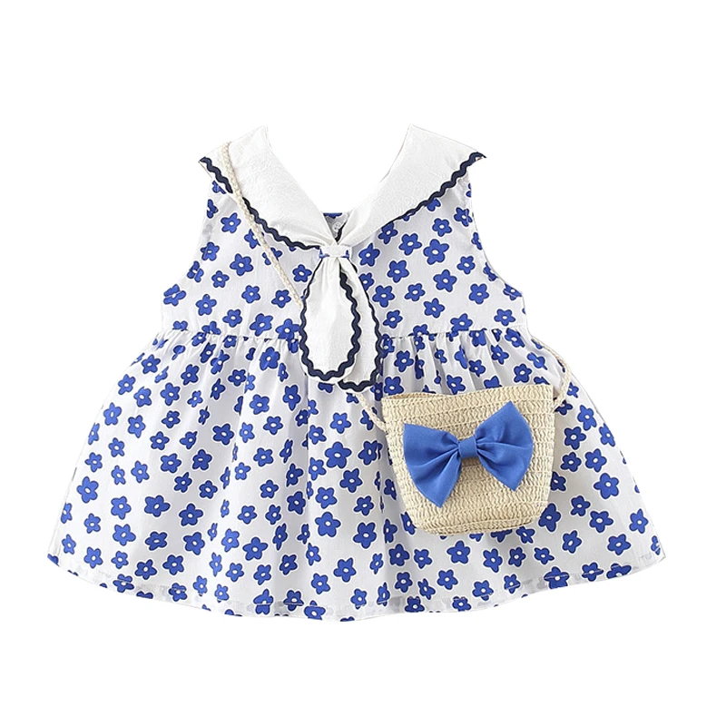 babzapleume Summer Style Newborn Baby Clothes Korean Cute Bow Sleeveless Flowers Princess Dress+Bag Toddler Girls Dresses BC2051
babzapleume Summer Style Newborn Baby Clothes Korean Cute Bow Sleeveless Flowers Princess Dress+Bag Toddler Girls Dresses BC2051