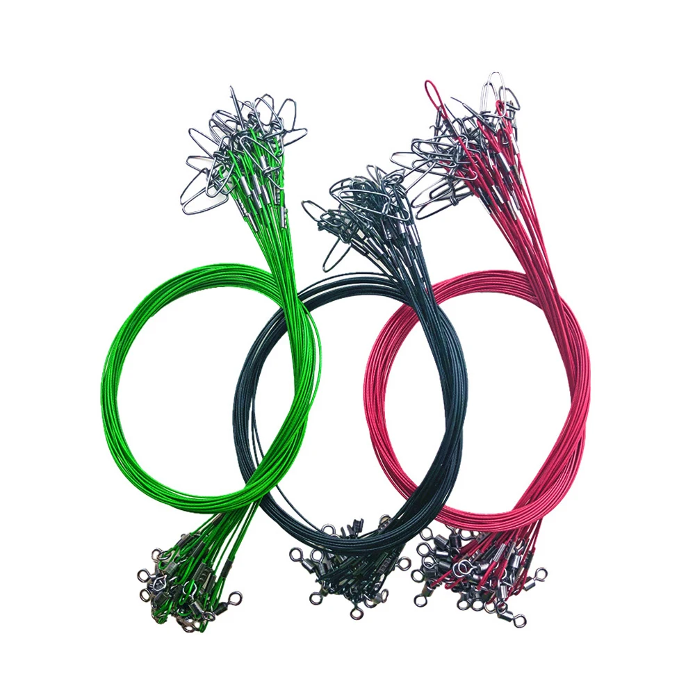 10pcs 50cm long thick steel wire anti-bite line, 1mm diameter front wire sea fishing boat fishing belt rotating accessories
10pcs 50cm long thick steel wire anti-bite line, 1mm diameter front wire sea fishing boat fishing belt rotating accessories