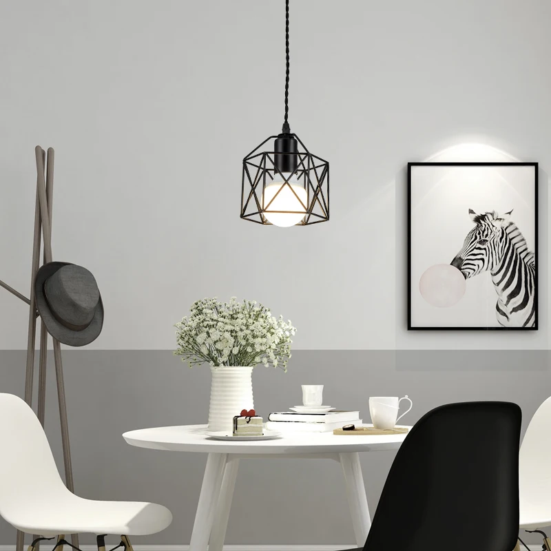 LED Modern Pendant Light Iron Gold Black Minimalist Metal Cage Pendant Lamp Living Room Restaurant Shop Bar Fixture Decoration
LED Modern Pendant Light Iron Gold Black Minimalist Metal Cage Pendant Lamp Living Room Restaurant Shop Bar Fixture Decoration