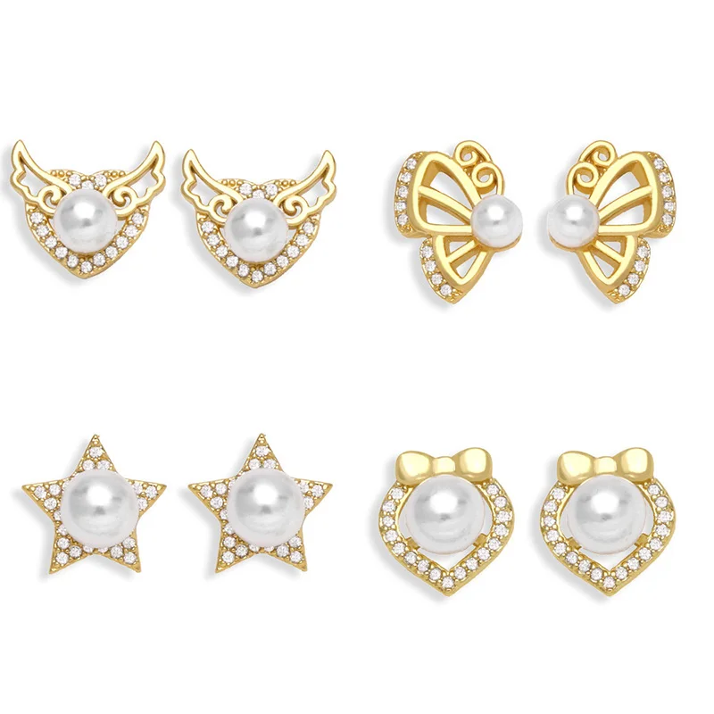 2022 New Fashion Pearl Crystal Star Butterfly Earrings for Women Exquisite Temperament Korean Earrings Luxury Jewelry Wholesale
2022 New Fashion Pearl Crystal Star Butterfly Earrings for Women Exquisite Temperament Korean Earrings Luxury Jewelry Wholesale