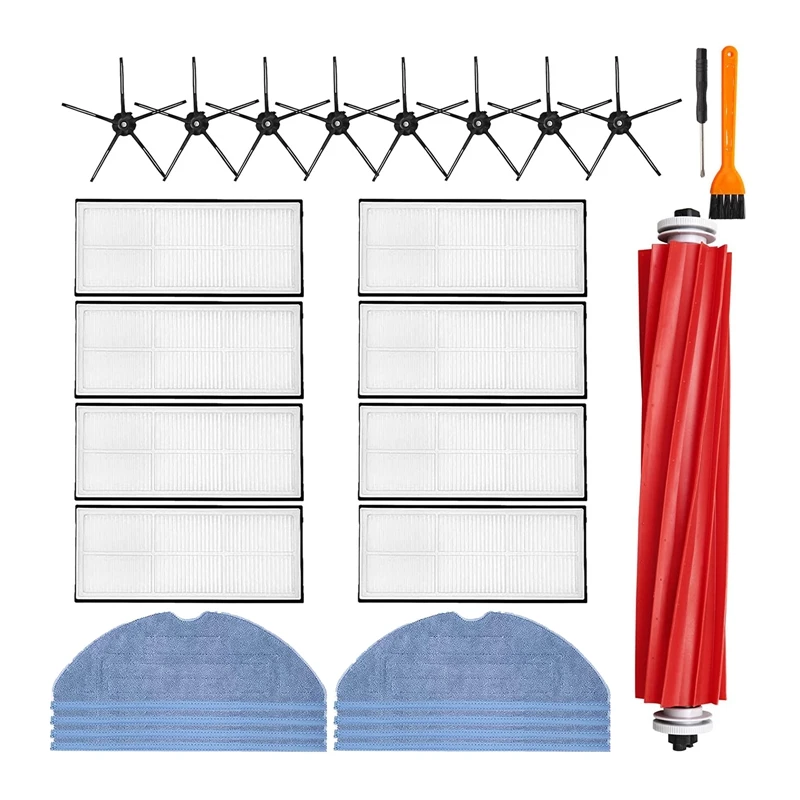 Main/Side Brush HEPA Filter Mop Cloth Replacement Parts Accessory Set For Roborock S7 T7S T7S Plus Robot Vacuum Cleaner
Main/Side Brush HEPA Filter Mop Cloth Replacement Parts Accessory Set For Roborock S7 T7S T7S Plus Robot Vacuum Cleaner
