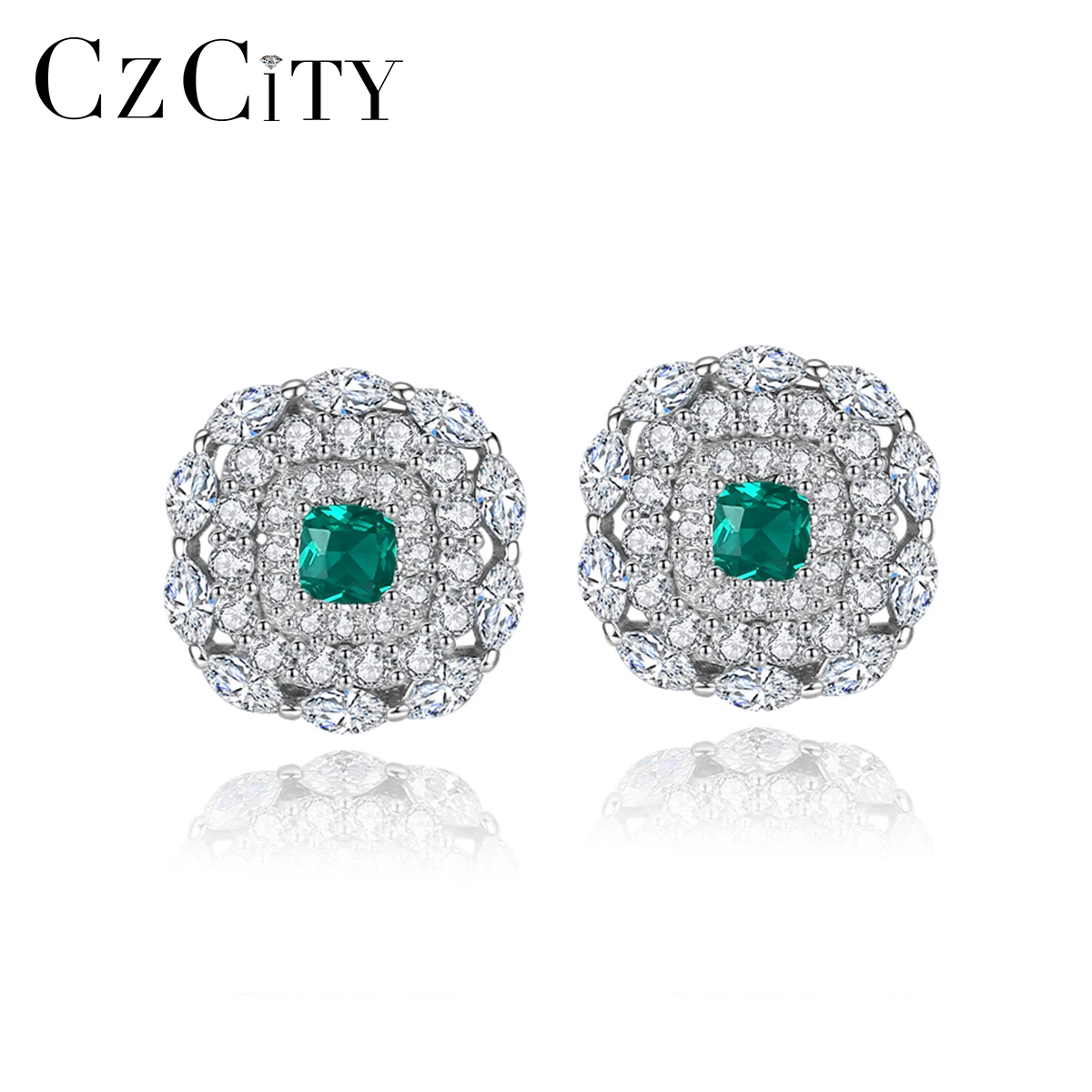 CZCITY New Square Topaz Gemstone Stud Earrings for Women Fine Jewelry 925 Sterling Silver Pendientes Femme Bijoux Christmas Gift
CZCITY New Square Topaz Gemstone Stud Earrings for Women Fine Jewelry 925 Sterling Silver Pendientes Femme Bijoux Christmas Gift