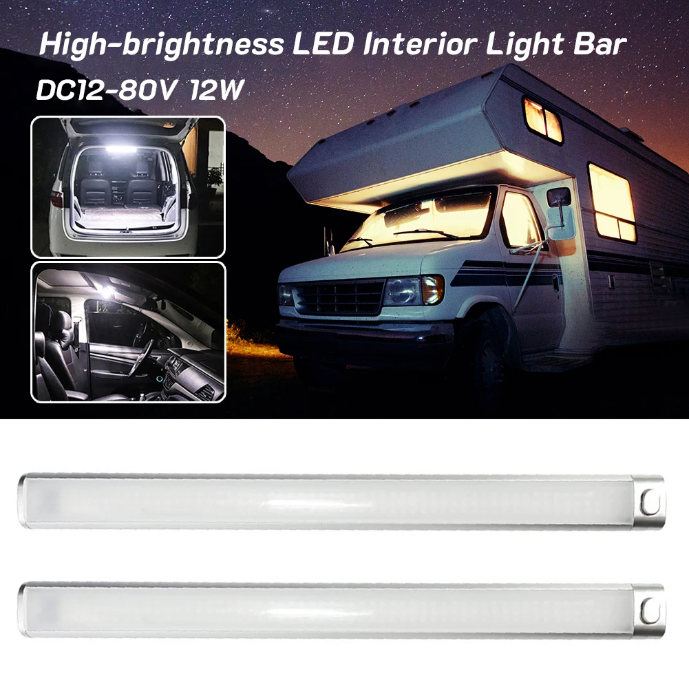 2Pcs 12W Universal LED Light Bar 120LED 168LED 12V-80V Car Interior Light Dome Reading Light Strip for Car Truck Caravan Ship
2Pcs 12W Universal LED Light Bar 120LED 168LED 12V-80V Car Interior Light Dome Reading Light Strip for Car Truck Caravan Ship
