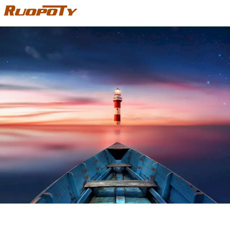 RUOPOTY Oil Painting By Numbers Frame Canvas Painting Lighthouse Number Painting Wall Decor Art Supplies Diy Gift Picture Paint
RUOPOTY Oil Painting By Numbers Frame Canvas Painting Lighthouse Number Painting Wall Decor Art Supplies Diy Gift Picture Paint