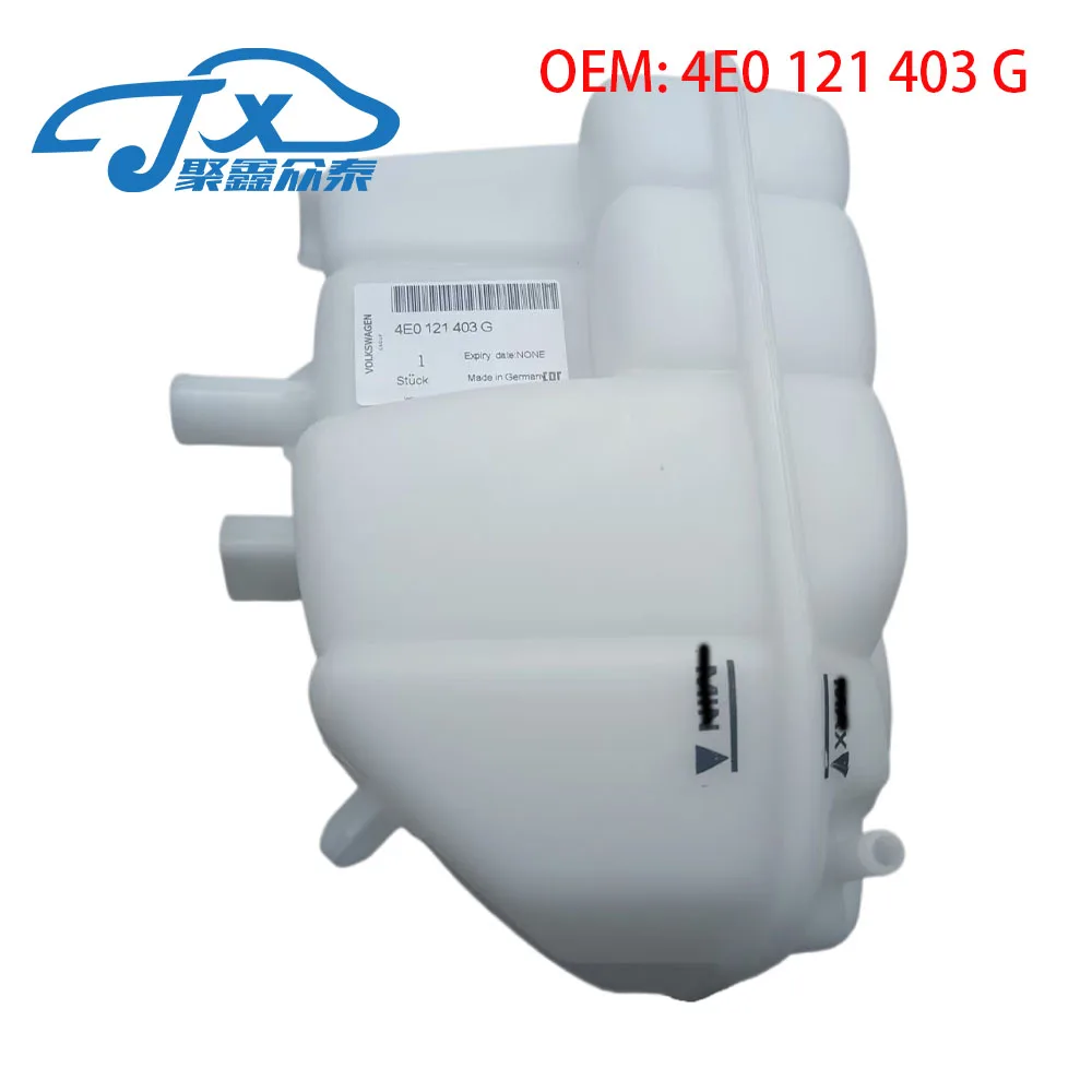 4E0121403G Engine Coolant Reservoir Tank 4E0121403C Parts Component For D3 A8 Quattro 4.2L 2004-2010
4E0121403G Engine Coolant Reservoir Tank 4E0121403C Parts Component For D3 A8 Quattro 4.2L 2004-2010
