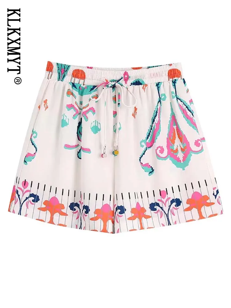 ZA ree TRAF Print Shorts Women Summer Lacing Elastic High Waist Shorts Woman Fashion Streetwear Casual Short Pants Female
ZA ree TRAF Print Shorts Women Summer Lacing Elastic High Waist Shorts Woman Fashion Streetwear Casual Short Pants Female