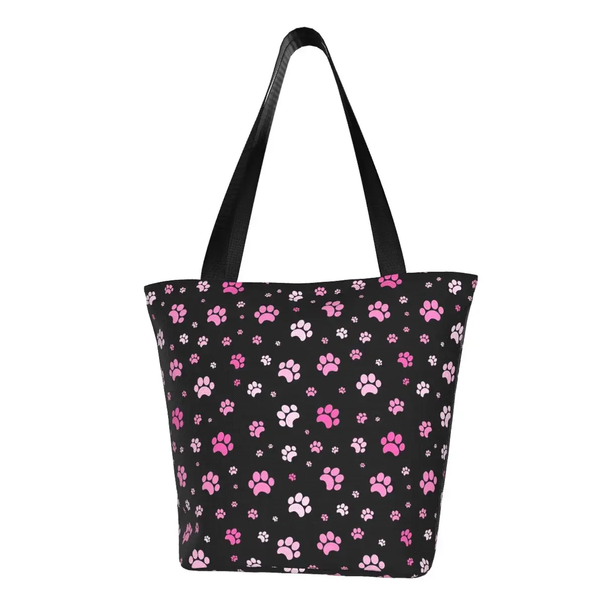 Custom Red And Pink Dog Paw Pattern Canvas Shopping Bags Women Portable Grocery Shopper Tote Bags
Custom Red And Pink Dog Paw Pattern Canvas Shopping Bags Women Portable Grocery Shopper Tote Bags