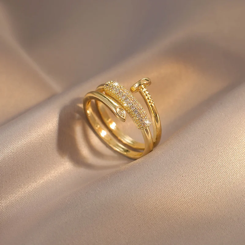 New Style Fashion Delicacy Light Luxury Winding Multilayer Nail Rings Gift Party Preferred Ornament WOMEN'S Jewelry Ring 2022
New Style Fashion Delicacy Light Luxury Winding Multilayer Nail Rings Gift Party Preferred Ornament WOMEN'S Jewelry Ring 2022