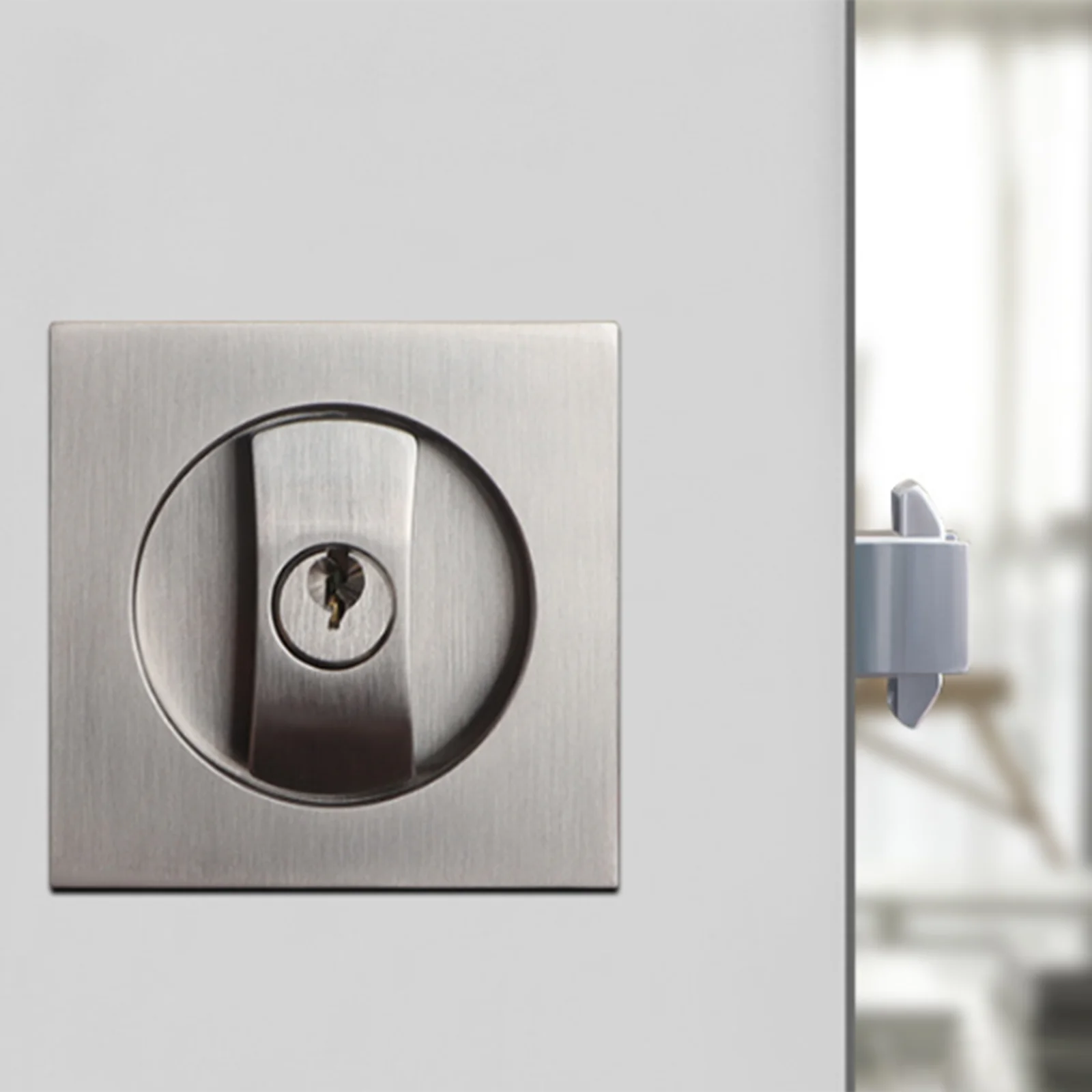 Square Sliding Door Lock Kitchen Balcony Sliding Door Lock Household Double Hook Embedded Invisible Bathroom Single Hook Lock
Square Sliding Door Lock Kitchen Balcony Sliding Door Lock Household Double Hook Embedded Invisible Bathroom Single Hook Lock