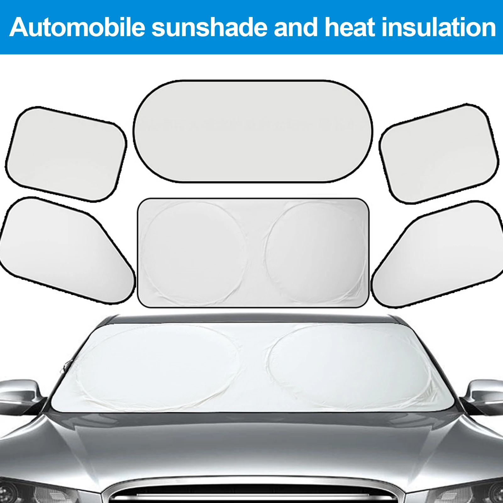 6pcs Car Front Rear Side Sunscreen Window Sunshade Cover Protector Curtain Car Sun Shade Protector Windshield Protection
6pcs Car Front Rear Side Sunscreen Window Sunshade Cover Protector Curtain Car Sun Shade Protector Windshield Protection