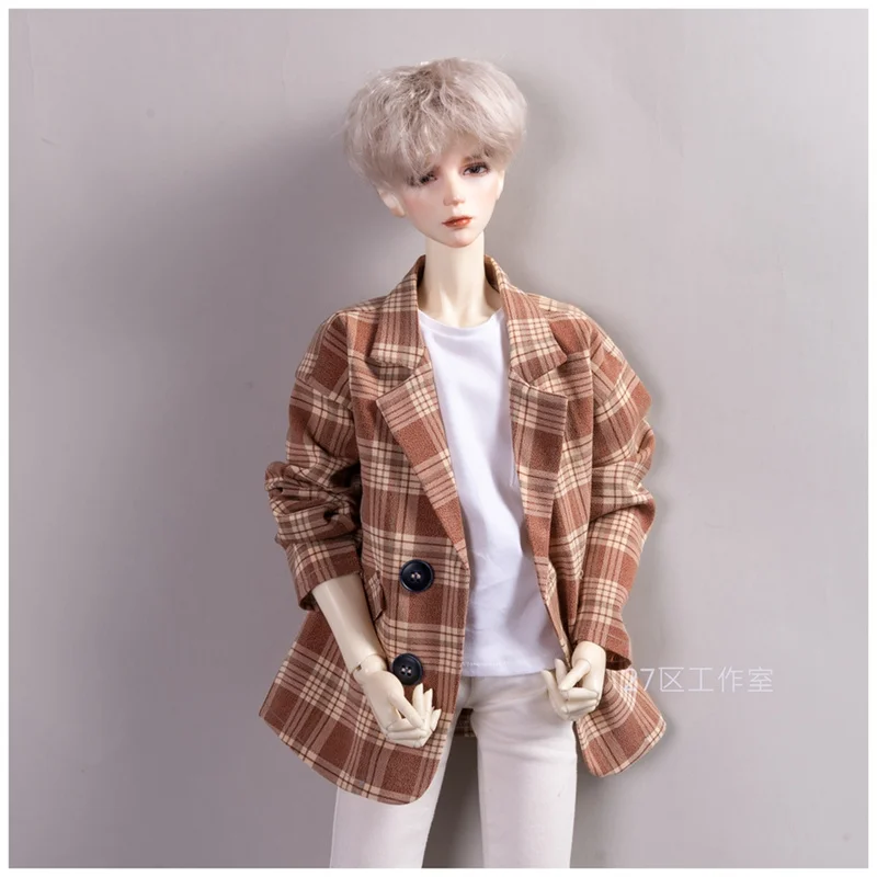 BJD Doll Coat Clothes for 1/3 1/4 BJD Uncle Clothes Strong Uncle Casual Plaid Blazer Doll Clothing Accessories
BJD Doll Coat Clothes for 1/3 1/4 BJD Uncle Clothes Strong Uncle Casual Plaid Blazer Doll Clothing Accessories