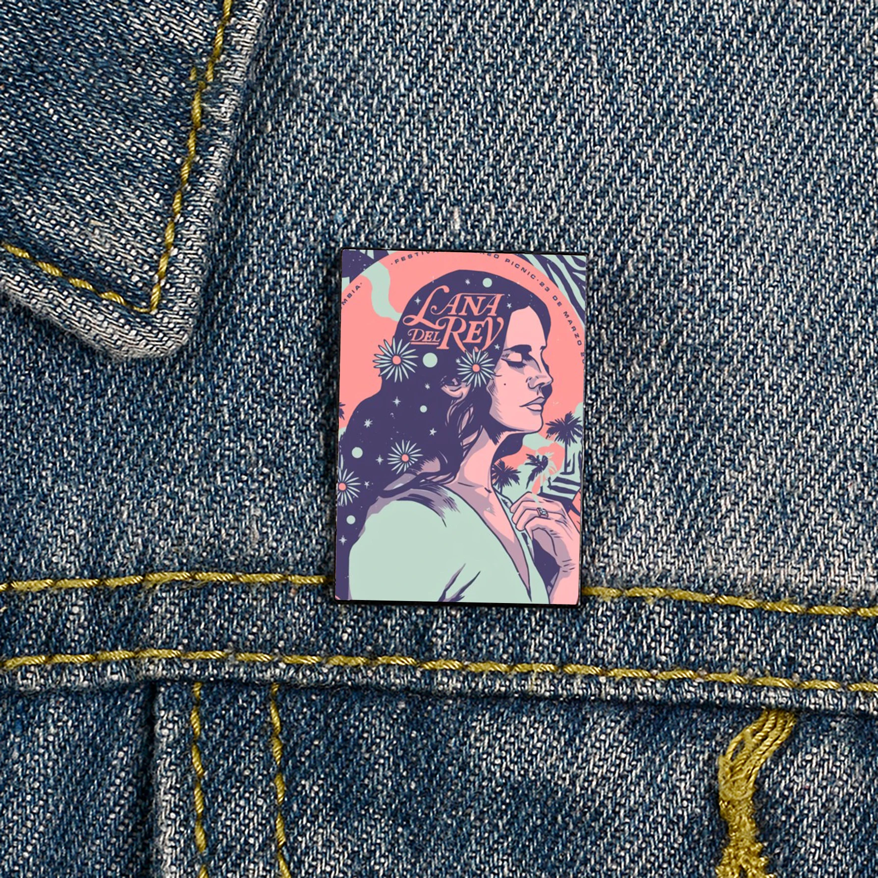 Lana Del Rey Vintage Printed Pin Custom Funny vintage Brooches Shirt Lapel teacher Bag Cute Badge Cartoon pins for Lover Girl
Lana Del Rey Vintage Printed Pin Custom Funny vintage Brooches Shirt Lapel teacher Bag Cute Badge Cartoon pins for Lover Girl
