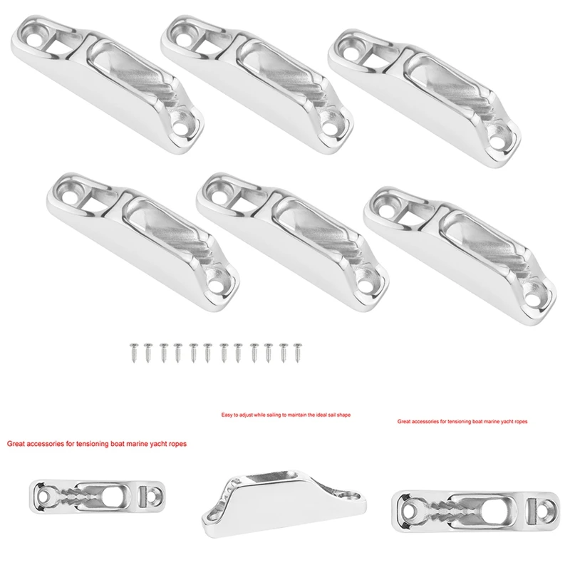 6PCS Boat Clam Cleat Rope Cleat Jam Cleat 316Stainless Steel Boat Parts Hardware Sailing Kayak Marine Accessories
6PCS Boat Clam Cleat Rope Cleat Jam Cleat 316Stainless Steel Boat Parts Hardware Sailing Kayak Marine Accessories
