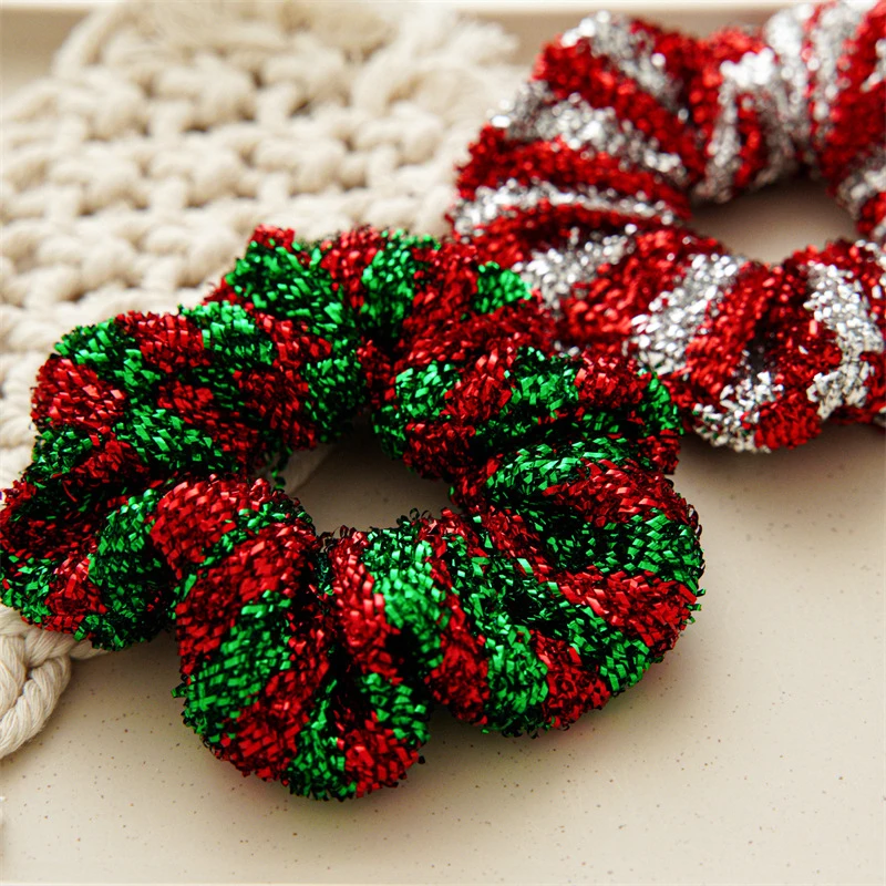 Christmas Sequined Shiny Hair Rope Reversible Sequins Striped Elastic Hair Bands Scrunchies Ponytail Holder Gift Hair Tie Loop
Christmas Sequined Shiny Hair Rope Reversible Sequins Striped Elastic Hair Bands Scrunchies Ponytail Holder Gift Hair Tie Loop