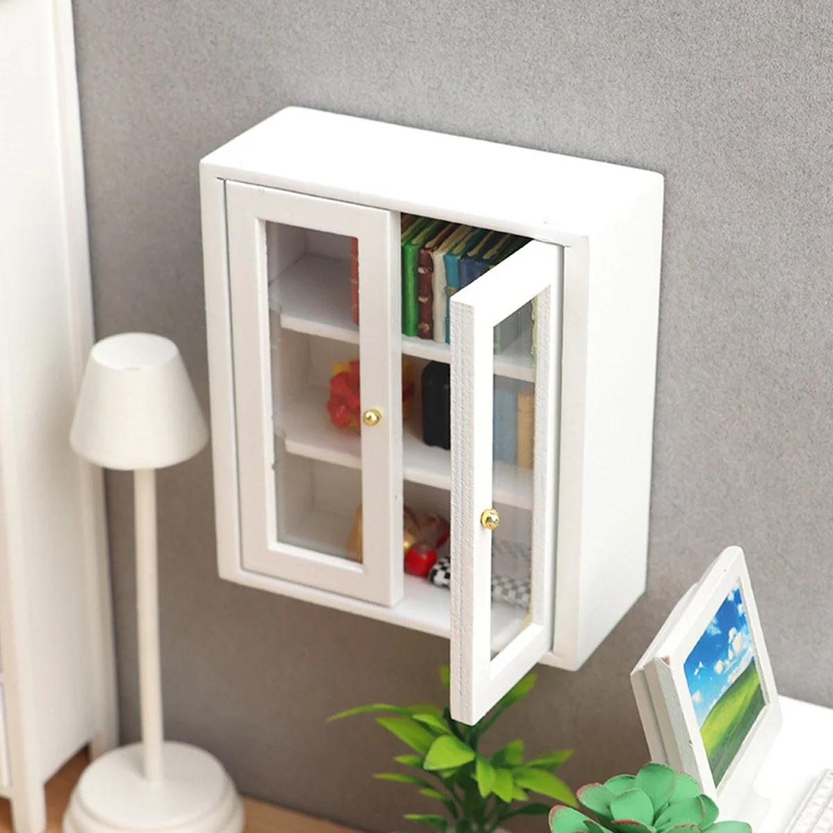 1:12 Dollhouse Miniature White Wall Cabinet Hanging Storage Organizer Cupboard Dollhouse Furniture Decor Toy
1:12 Dollhouse Miniature White Wall Cabinet Hanging Storage Organizer Cupboard Dollhouse Furniture Decor Toy