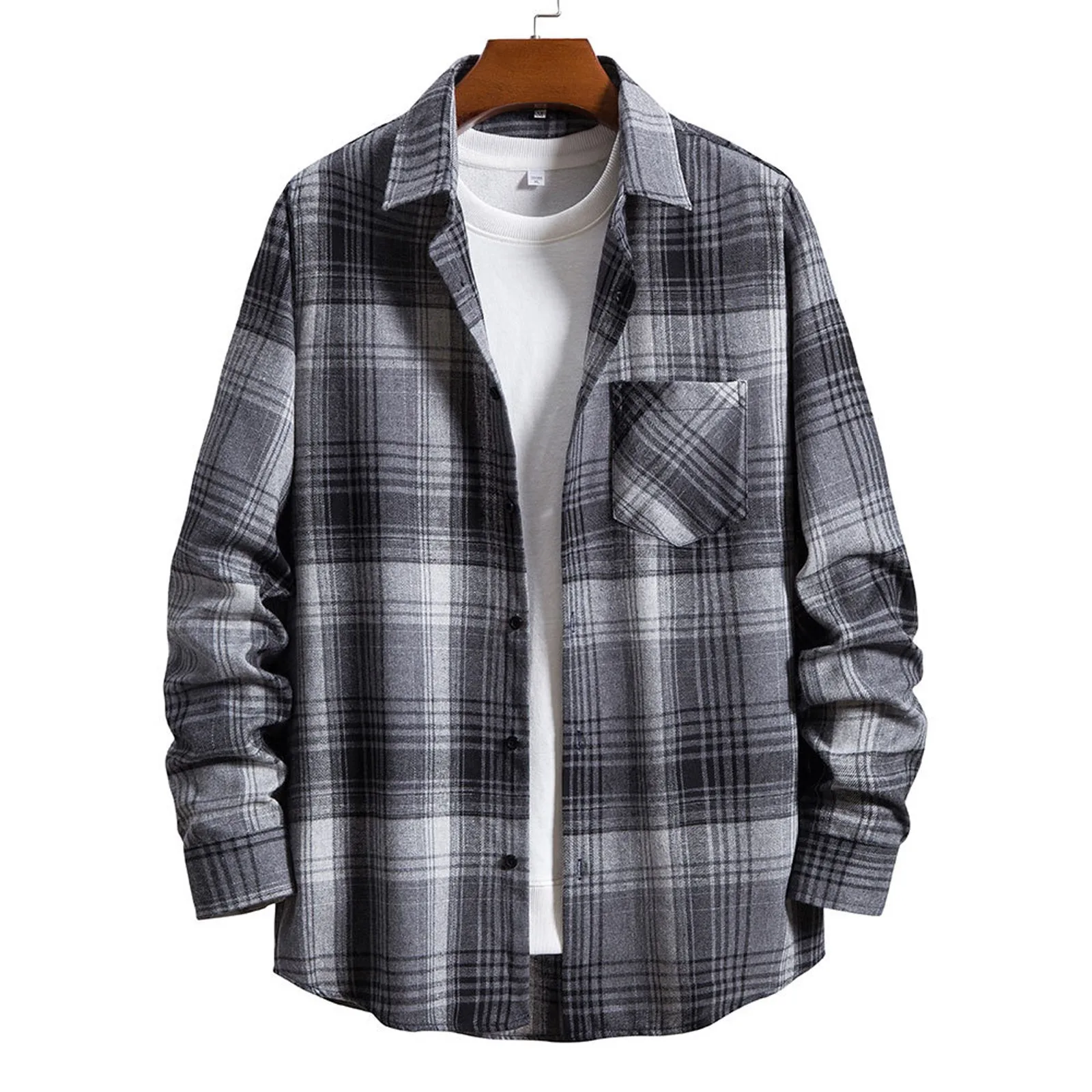 Men's Casual Plaid Shirt Lapel Button Down Shirt With Pocket Pullovers Vintage Elegant Cardigan Vintage
Men's Casual Plaid Shirt Lapel Button Down Shirt With Pocket Pullovers Vintage Elegant Cardigan Vintage