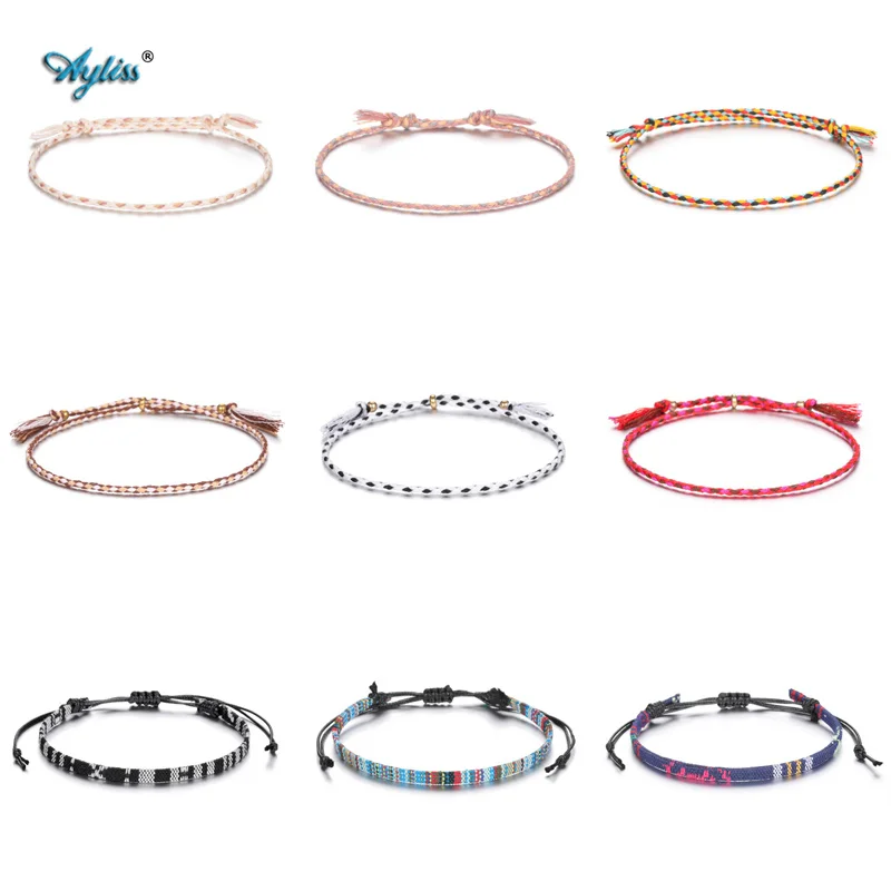 Ayliss 9Pcs Colorful Adjustable Bracelet Waterproof Wax Thread Hand Woven Friendship Bracelet Braided Rope Bracelets Jewelry
Ayliss 9Pcs Colorful Adjustable Bracelet Waterproof Wax Thread Hand Woven Friendship Bracelet Braided Rope Bracelets Jewelry