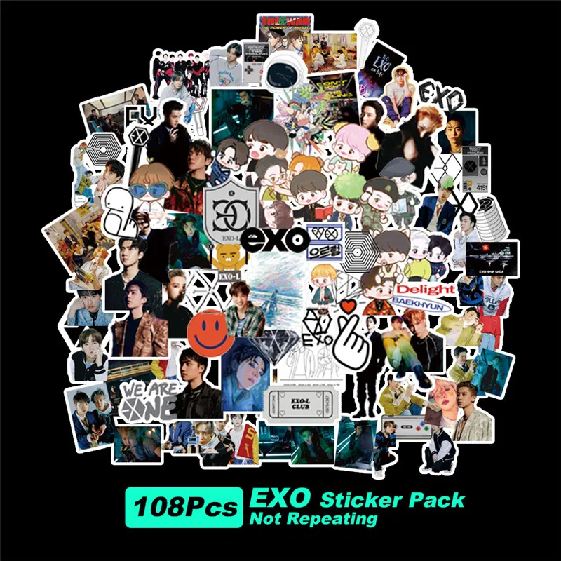 KPOP EXO корейская мода звезды стикер граффити персонализированные водонепроницаемые стикеры чемодан ноутбук холодильник оптовая продажа
KPOP EXO корейская мода звезды стикер граффити персонализированные водонепроницаемые стикеры чемодан ноутбук холодильник оптовая продажа