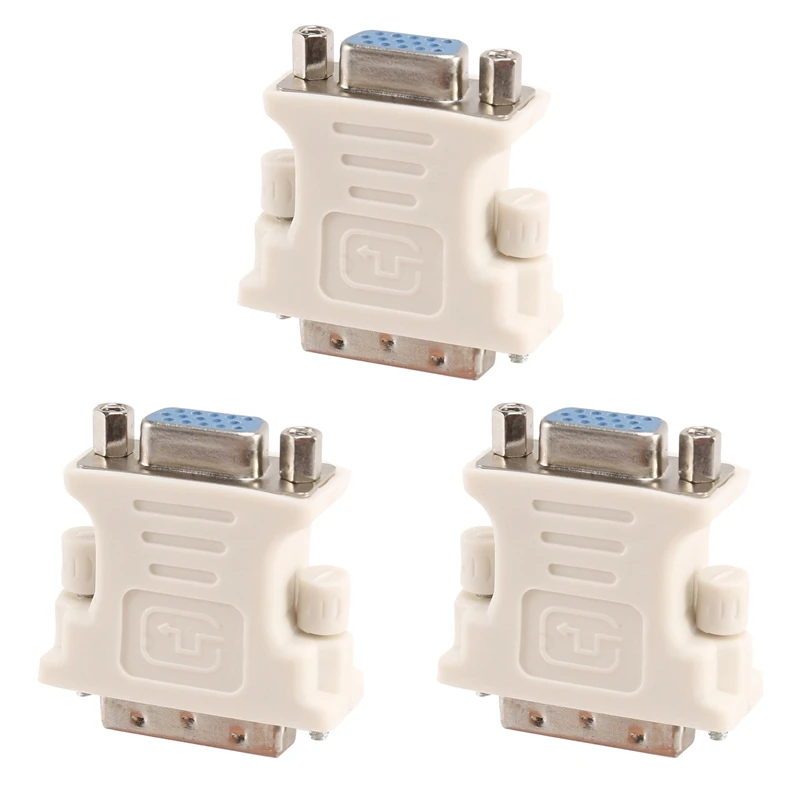 3X DVI Штекерный адаптер (DVI - D 24 1) к гнезду VGA (15-Pin)
3X DVI Штекерный адаптер (DVI - D 24 1) к гнезду VGA (15-Pin)