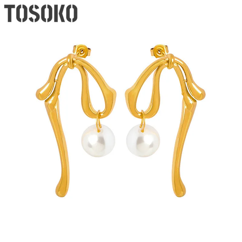 TOSOKO Stainless Steel Jewelry Glass Colored Bead Geometric Earrings Women's Fashion Earrings BSF761
TOSOKO Stainless Steel Jewelry Glass Colored Bead Geometric Earrings Women's Fashion Earrings BSF761