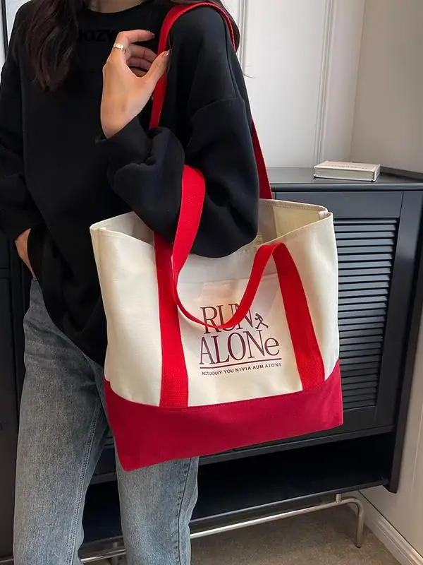 

Вместительная роскошная дизайнерская Холщовая Сумка через плечо, новинка 2023, летняя модная повседневная универсальная рабочая сумка для шоппинга, женская сумка