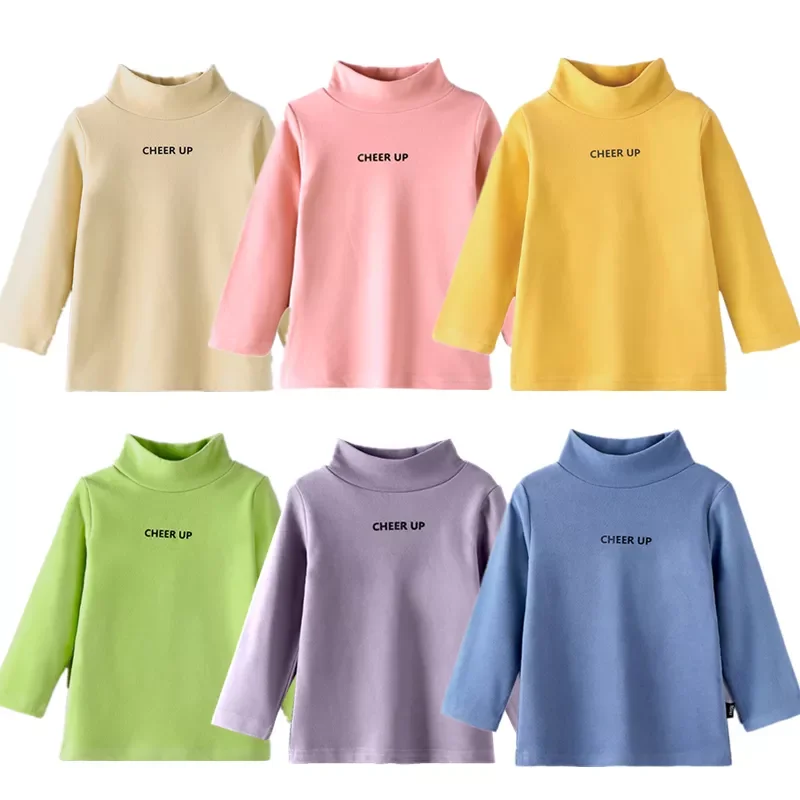 2022 Kids Tops Cotton Baby Girls T-shirt Pure Color High Neck Pullover Winter Children Clothing 1-7 Y Boys Warm Long Sleeve Tees
2022 Kids Tops Cotton Baby Girls T-shirt Pure Color High Neck Pullover Winter Children Clothing 1-7 Y Boys Warm Long Sleeve Tees