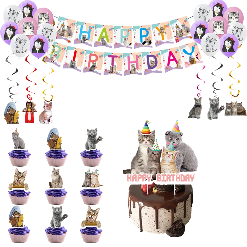 Cartoon Cat Birthday Party Decoration Supplies Girl Gift Disposable Cutlery Cup Plate Balloon Set Background Baby Shower Kid Toy
Cartoon Cat Birthday Party Decoration Supplies Girl Gift Disposable Cutlery Cup Plate Balloon Set Background Baby Shower Kid Toy
