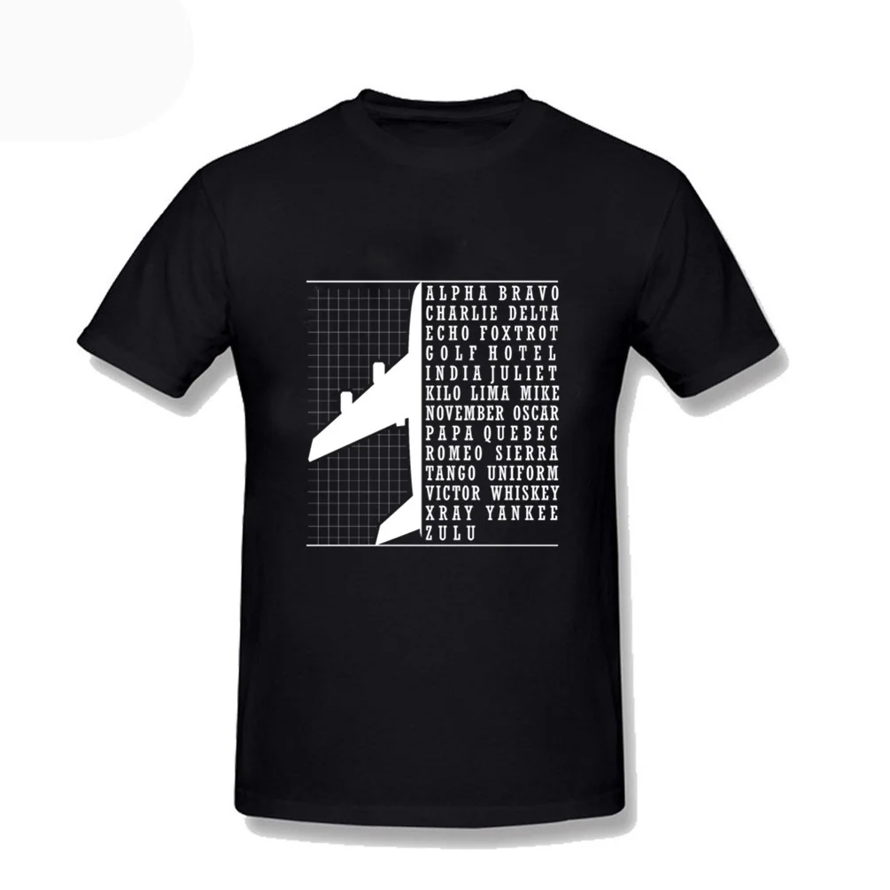 Summer Men T Shirts Phonetic Alphabet Airplane Pilot Flying Aviation Printed Tee Shirt Plus Size Harajuku Men's 100% Cotton 3XL
Summer Men T Shirts Phonetic Alphabet Airplane Pilot Flying Aviation Printed Tee Shirt Plus Size Harajuku Men's 100% Cotton 3XL