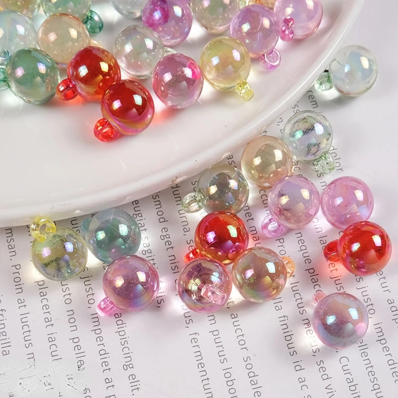 10pcs/bag 16mmTransparent Dazzle Electroplating Ab Hanging Hole Bead Candy Color Colored Glass Acrylic Diy Pendant Accessories
10pcs/bag 16mmTransparent Dazzle Electroplating Ab Hanging Hole Bead Candy Color Colored Glass Acrylic Diy Pendant Accessories