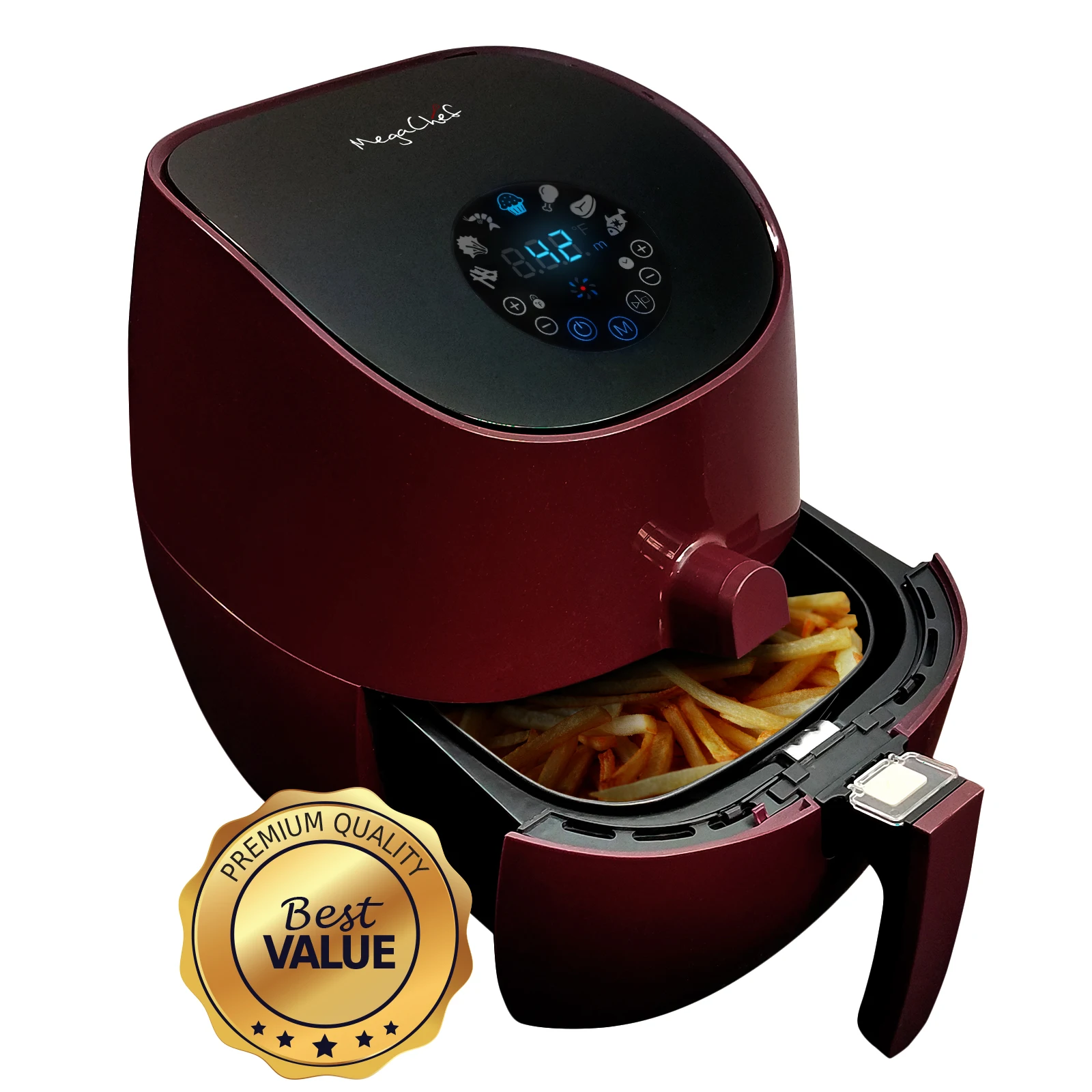 Free Shipping 3.5 Quart Airfryer And Multicooker With 7 Pre-programmed Settings in Burgundy
Free Shipping 3.5 Quart Airfryer And Multicooker With 7 Pre-programmed Settings in Burgundy