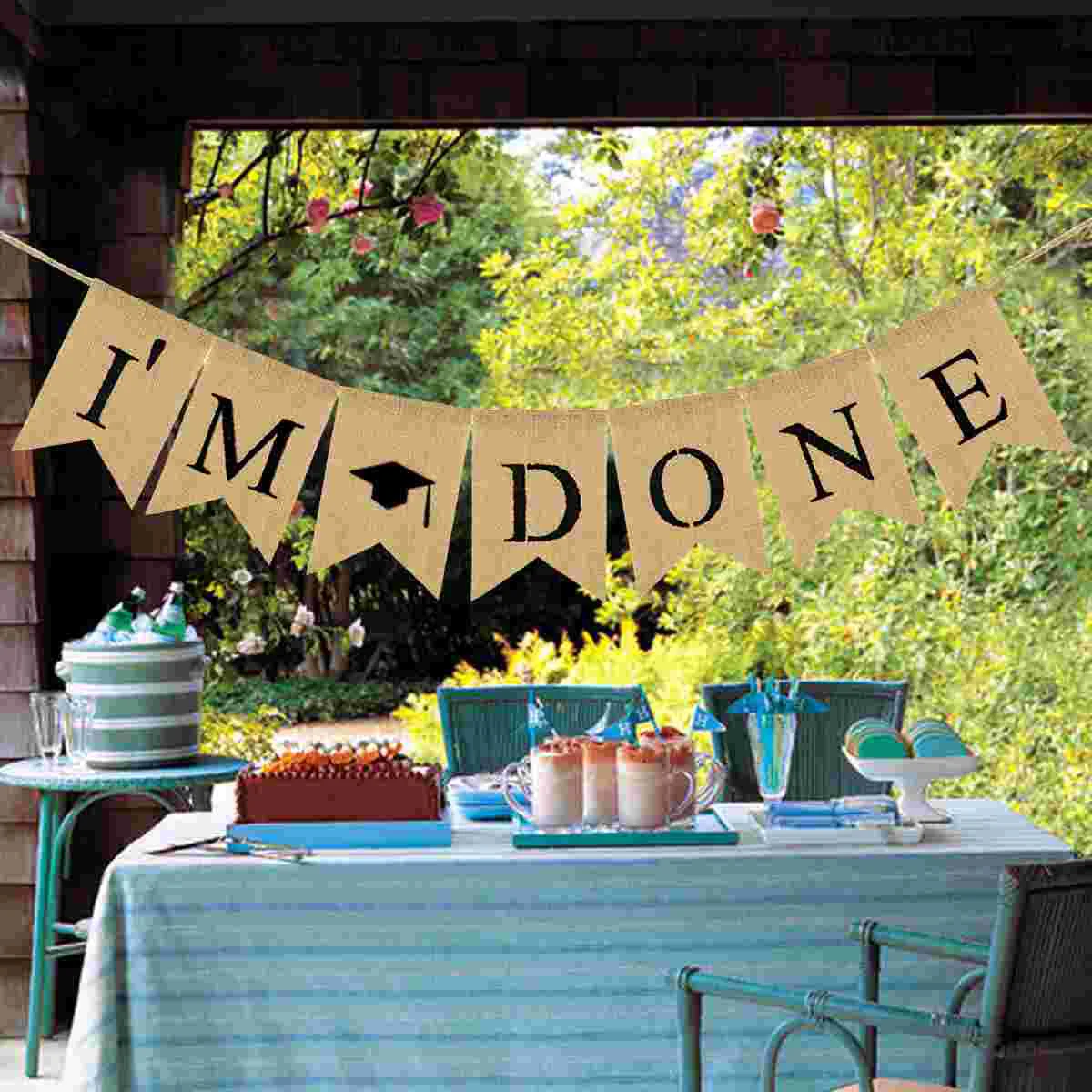 1pc Linen Swallowtail I am Done Letters Hanging Graduation Garland for Grad Party School Graduation
1pc Linen Swallowtail I am Done Letters Hanging Graduation Garland for Grad Party School Graduation
