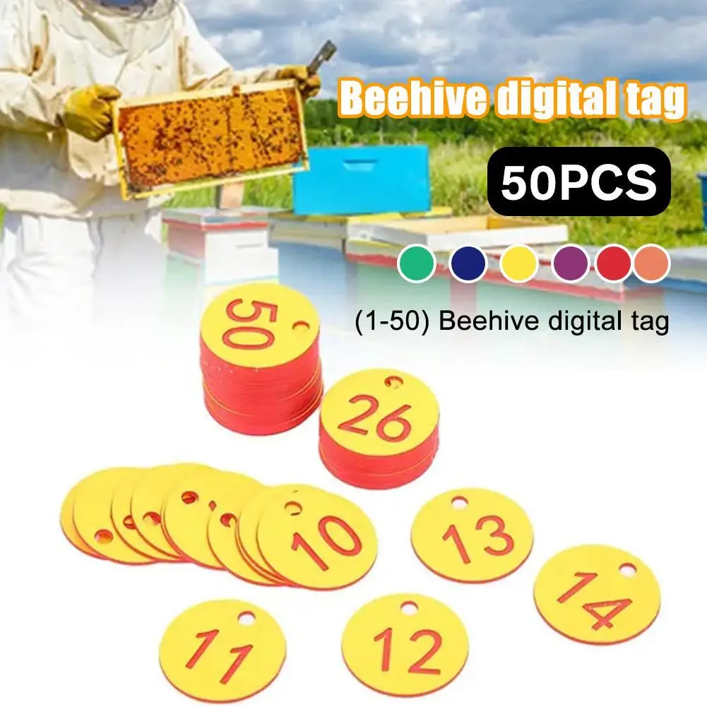50pcs Round Numbered Label Husbandry Farm Beehive Tag Beekeeping Box Sequential Numbers Animal Livestock Marker Sign Hive Marker 
50pcs Round Numbered Label Husbandry Farm Beehive Tag Beekeeping Box Sequential Numbers Animal Livestock Marker Sign Hive Marker