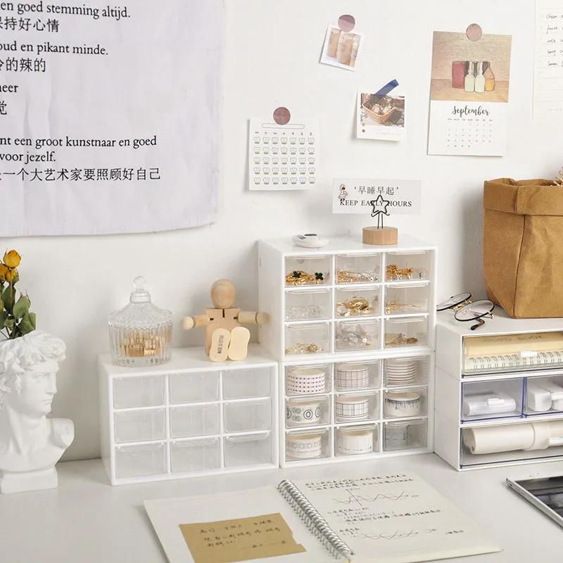 Jiugongge stationery storage box Ins college students' dormitory dust-proof drawer desktop stationery jewelry ledger sorting box
Jiugongge stationery storage box Ins college students' dormitory dust-proof drawer desktop stationery jewelry ledger sorting box