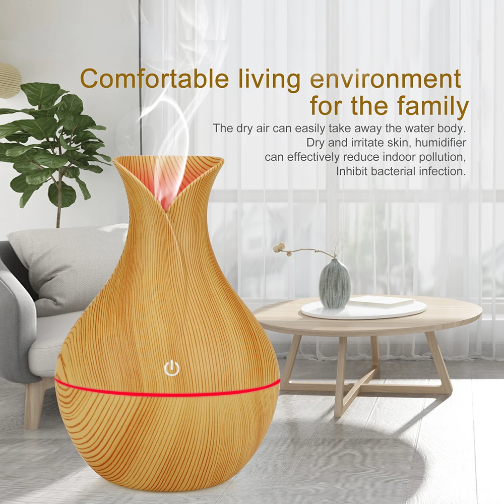 Air Humidifier Wood Grain Essential Oil Diffuser Portable Ultrasonic Aromatherapy USB Mini Mist Maker LED Light For Hom
Air Humidifier Wood Grain Essential Oil Diffuser Portable Ultrasonic Aromatherapy USB Mini Mist Maker LED Light For Hom