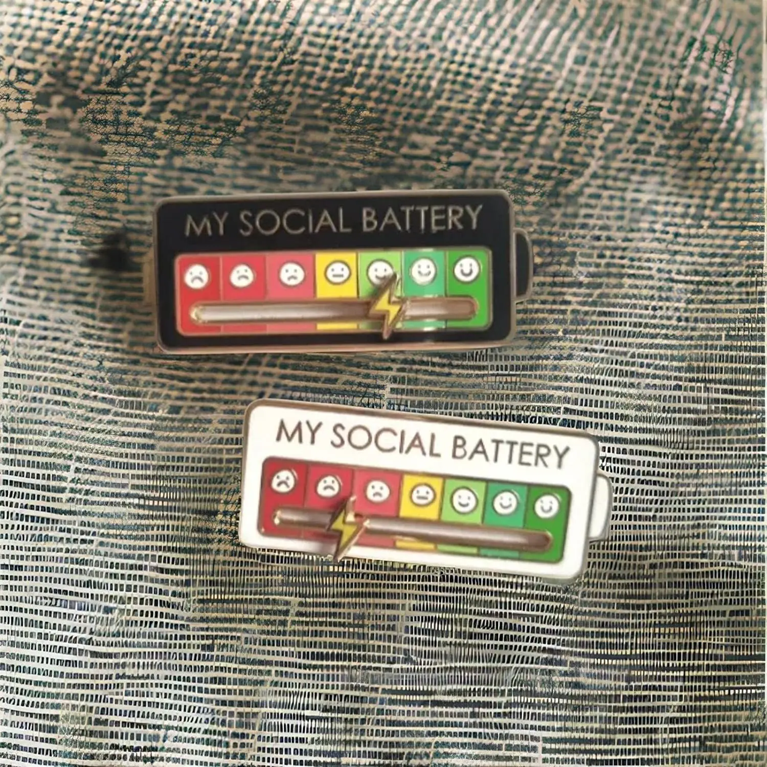 Interactive Mood Enamel My Social Battery Hat Pin Social Mood Switching Bag Pin Funny Social Mood Lapel Pin Brooch Pin 2023 New
Interactive Mood Enamel My Social Battery Hat Pin Social Mood Switching Bag Pin Funny Social Mood Lapel Pin Brooch Pin 2023 New