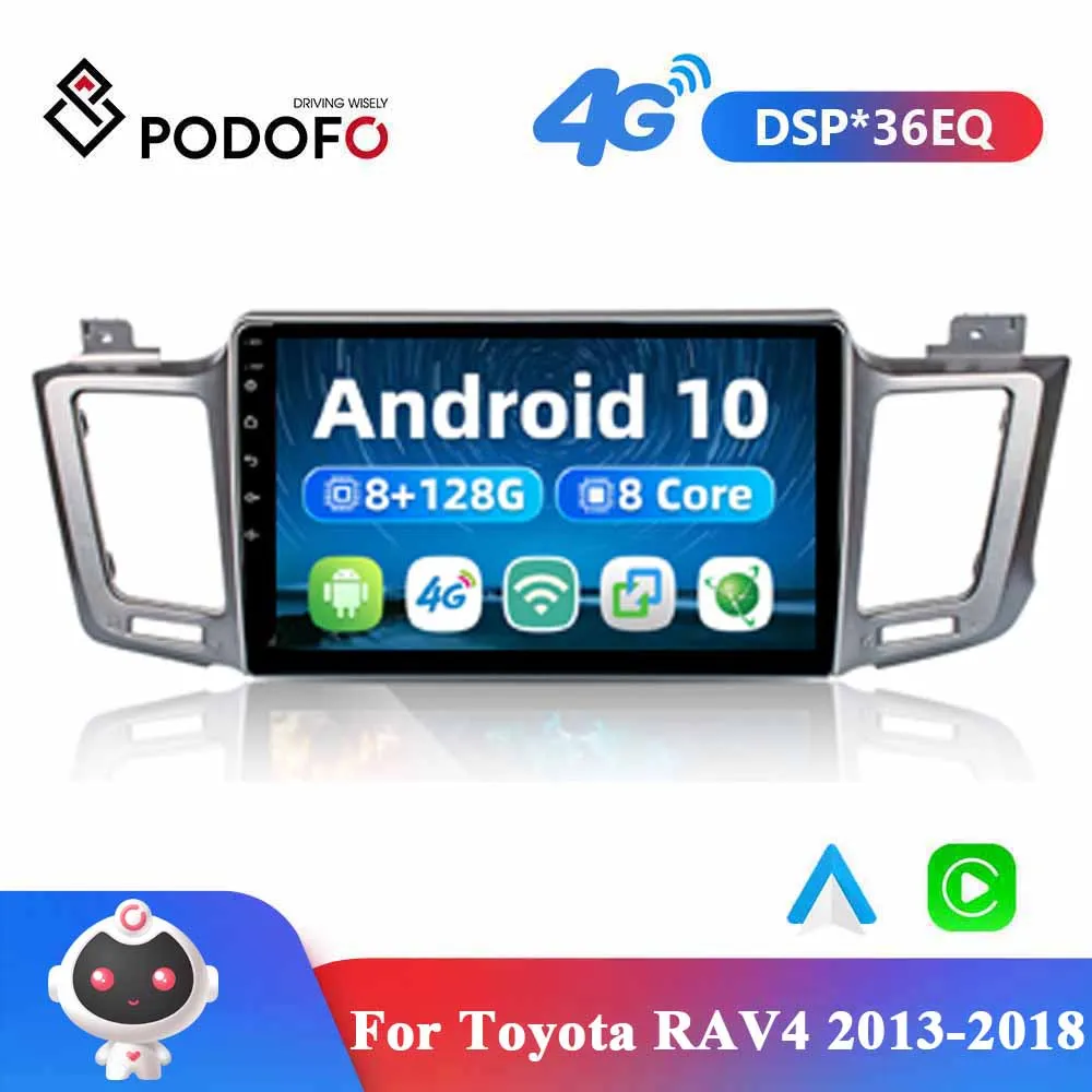 Podofo 2din Android Car Radio GPS 4G 8Core Multimedia Player 10.1" AI Voice Auto Stereo Receiver For Toyota RAV4 2013-2018 2 Din
Podofo 2din Android Car Radio GPS 4G 8Core Multimedia Player 10.1" AI Voice Auto Stereo Receiver For Toyota RAV4 2013-2018 2 Din