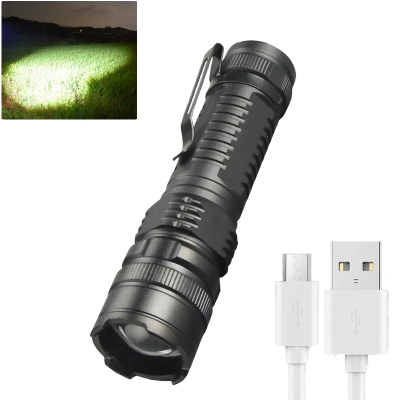 T6+XPE LED Flashlight USB Rechargeable 18650 14500 Torch IP44 Waterproof Flash Light for Outdoor Camping Fishing Lighting
T6+XPE LED Flashlight USB Rechargeable 18650 14500 Torch IP44 Waterproof Flash Light for Outdoor Camping Fishing Lighting