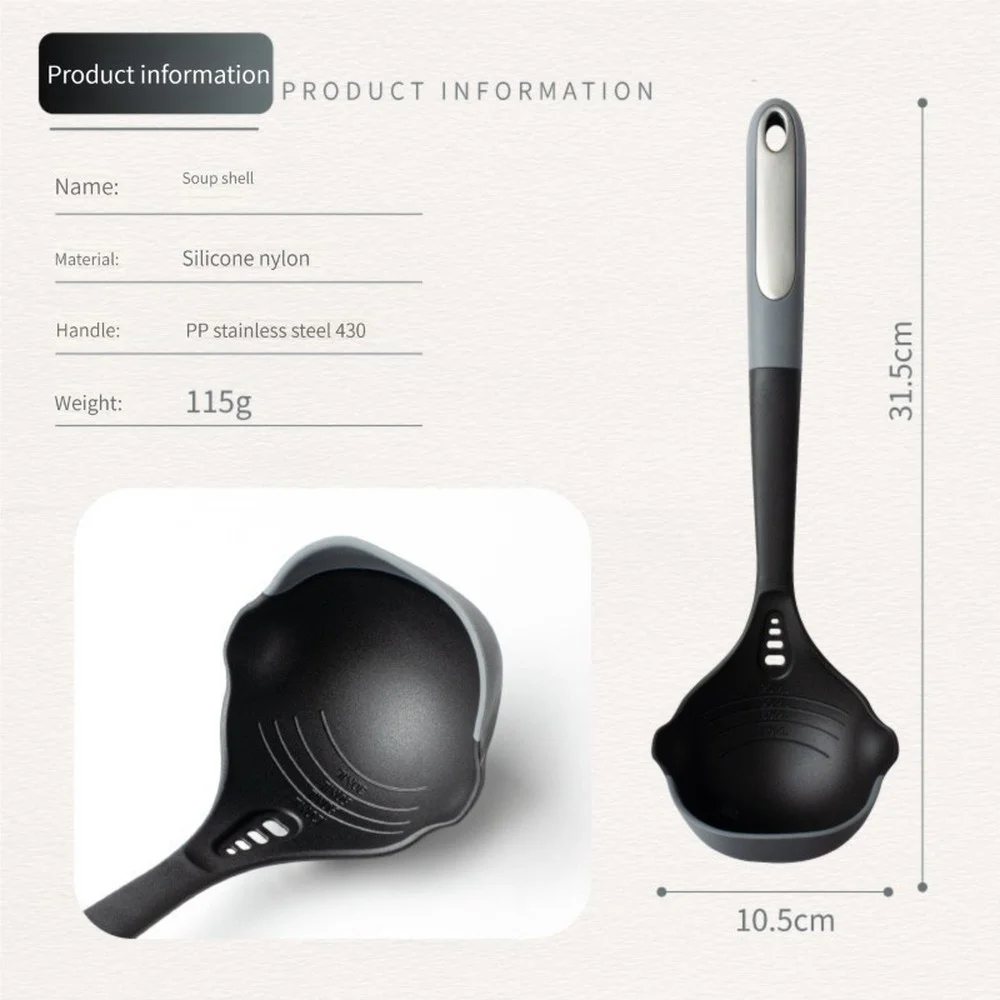Kitchen utensils non stick pot special household spatula cooking high temperature resistant food grade soup spoon utensils set
Kitchen utensils non stick pot special household spatula cooking high temperature resistant food grade soup spoon utensils set