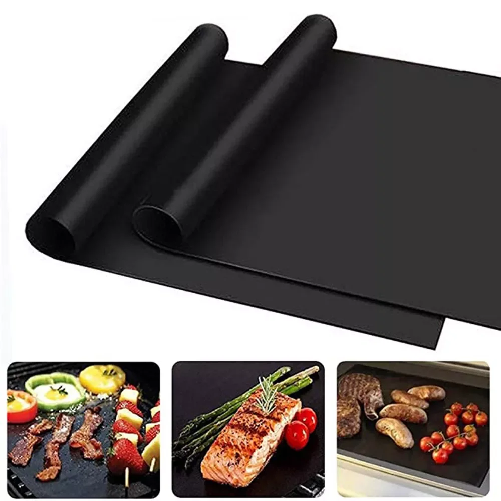 2Pcs Non-Stick BBQ Grill Mat Pad Baking Sheet Portable Outdoor Picnic Cooking Barbecue Oven Easily Cleaned Tool BBQ Accessories
2Pcs Non-Stick BBQ Grill Mat Pad Baking Sheet Portable Outdoor Picnic Cooking Barbecue Oven Easily Cleaned Tool BBQ Accessories