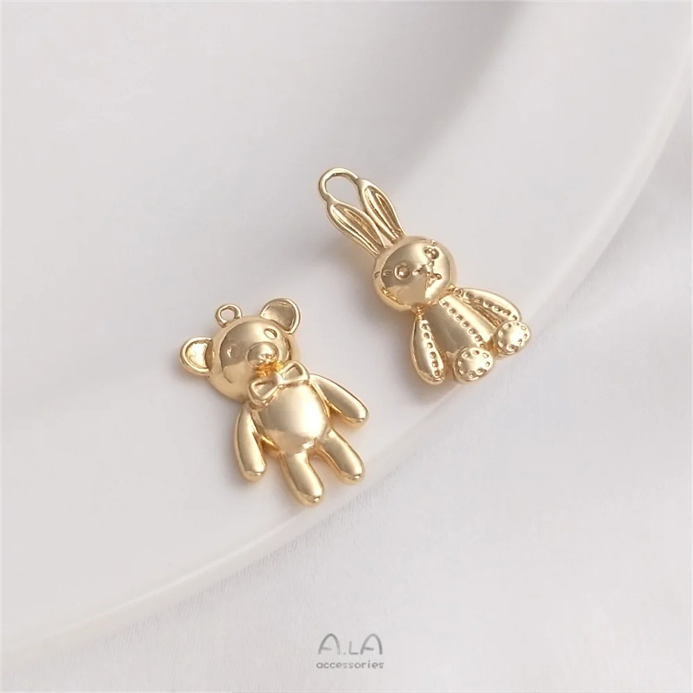 14K gold wrapped cute bear bunny pendant handmade jewelry pendant diy bracelet necklace jewelry charm
14K gold wrapped cute bear bunny pendant handmade jewelry pendant diy bracelet necklace jewelry charm