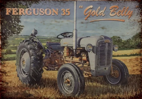 Классический Massey Ferguson 35 Золотой живот реклама Ретро винтажный металлический