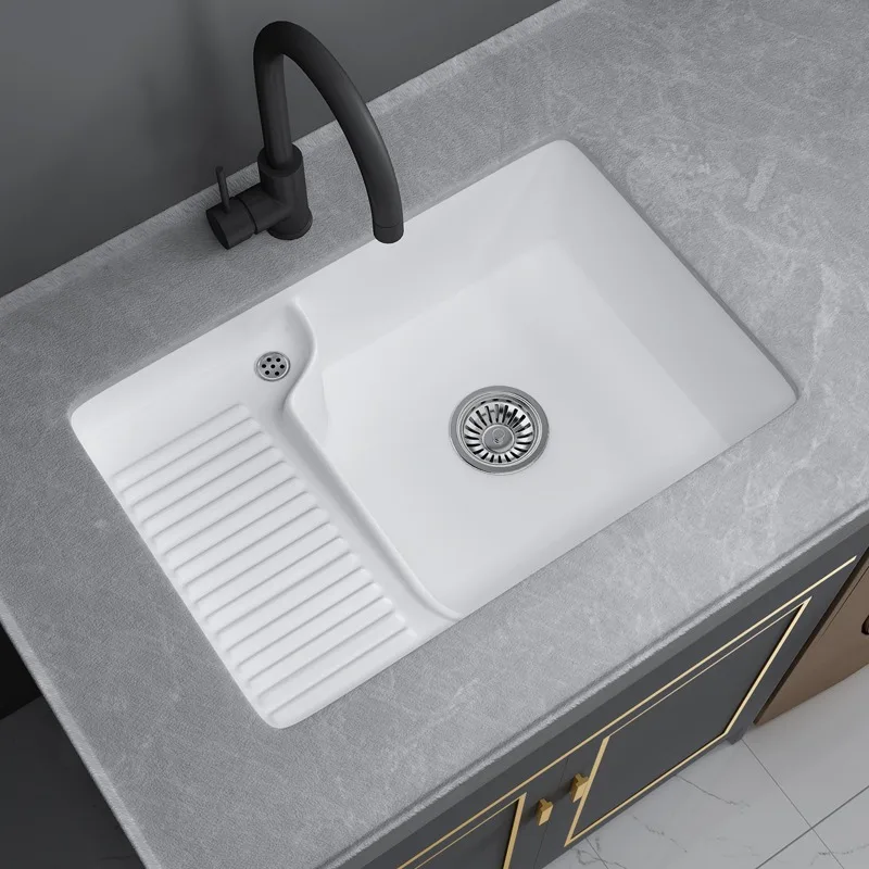 Balcony Ceramic Square Drop-in Sink Laundry Basin Sink Washboard Inter-Platform Basin Laundry Tub
Balcony Ceramic Square Drop-in Sink Laundry Basin Sink Washboard Inter-Platform Basin Laundry Tub