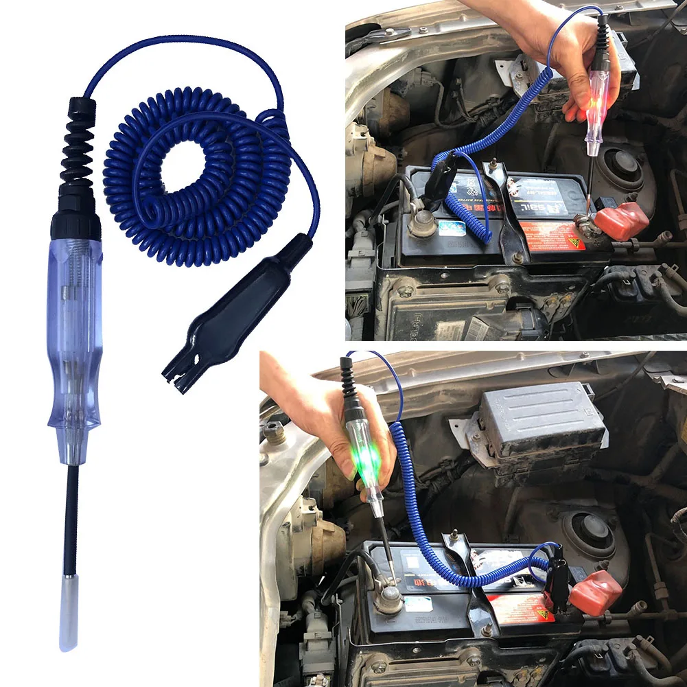 6V-24V DC Car Truck Voltage Circuit Tester Car Test VoltMet Long Probe Pen Light Bulb Auto Maint Light Probe Maintenance Tools
6V-24V DC Car Truck Voltage Circuit Tester Car Test VoltMet Long Probe Pen Light Bulb Auto Maint Light Probe Maintenance Tools