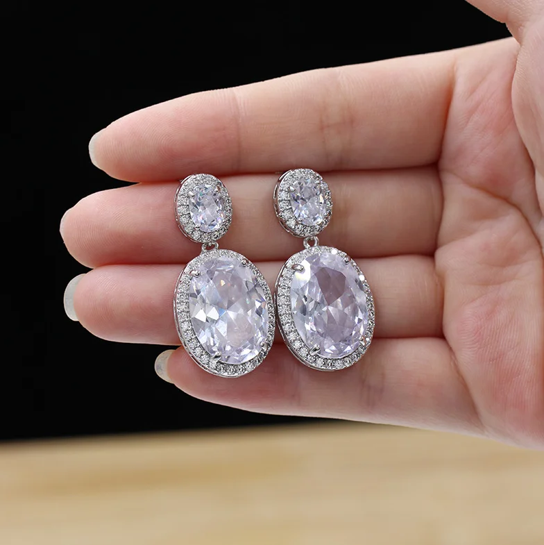 ANGLANG Luxury Waterdrop Hoop Earrings Micro Paved CZ Jewelry Earring for Wedding Party Elegant and Beautiful Lady's Accessories
ANGLANG Luxury Waterdrop Hoop Earrings Micro Paved CZ Jewelry Earring for Wedding Party Elegant and Beautiful Lady's Accessories