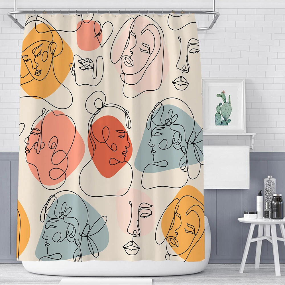 Curtain with Hooks Accessories Shower Curtain Set Cortina Para Baño Bathroom Rugs
Curtain with Hooks Accessories Shower Curtain Set Cortina Para Baño Bathroom Rugs