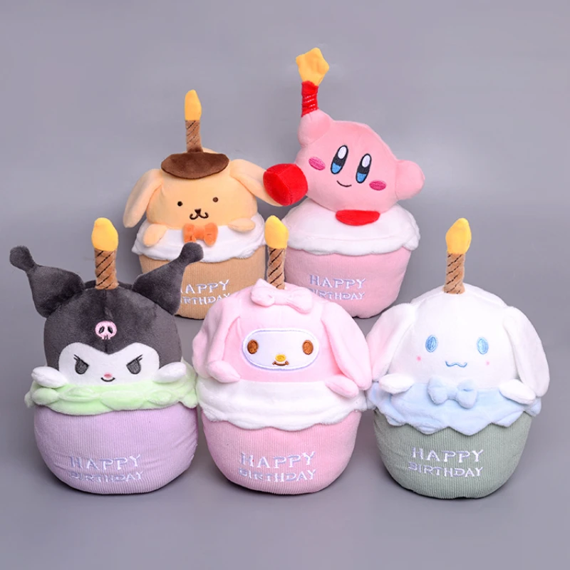 5 стилей мультфильм Плюшевые торт на день рождения серия Kawaii Melody Cinnamoroll Kuromi пудинг собака плюшевые куклы украшения Подарки для девочек
5 стилей мультфильм Плюшевые торт на день рождения серия Kawaii Melody Cinnamoroll Kuromi пудинг собака плюшевые куклы украшения Подарки для девочек