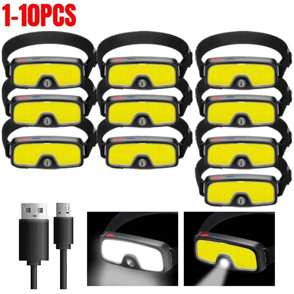 New Upgrade LED Headlamp COB Headlight USB Rechargeable Lantern with Built-in Battery Portable Bright Camping Fishing Flashlight
New Upgrade LED Headlamp COB Headlight USB Rechargeable Lantern with Built-in Battery Portable Bright Camping Fishing Flashlight