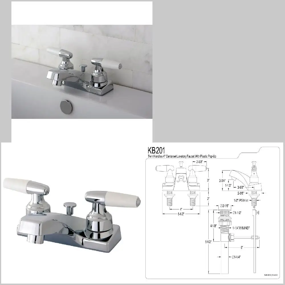 Elegant Polished Chrome 4-Inch Centerset Bathroom Faucet for a Stylish and Refined Look
Elegant Polished Chrome 4-Inch Centerset Bathroom Faucet for a Stylish and Refined Look