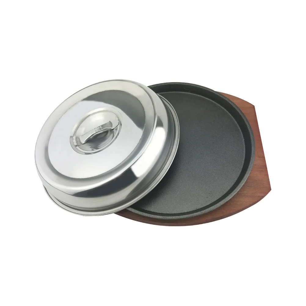 Plate Steak Pan Grill Sizzling Fajita Skillet Iron Bbqset Server Griddle Cast Teppanyaki Board Stovetop Platter Serving Cover
Plate Steak Pan Grill Sizzling Fajita Skillet Iron Bbqset Server Griddle Cast Teppanyaki Board Stovetop Platter Serving Cover