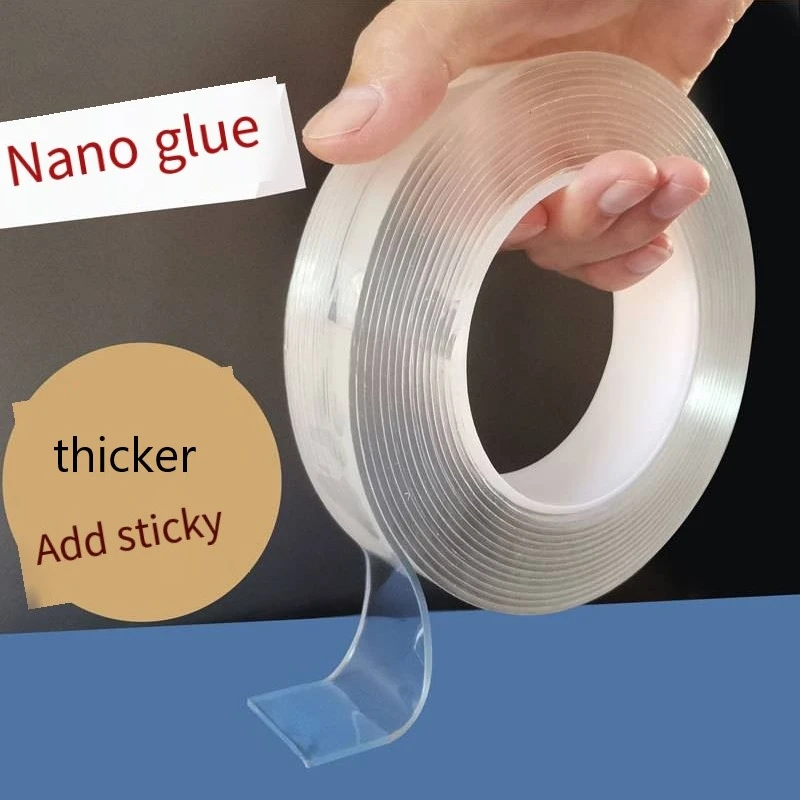 Nano Double Sided Adhesive Tape High Viscosity Non-marking Acrylic Double-sided Tape Washable Reusable Magic Sticker Tape
Nano Double Sided Adhesive Tape High Viscosity Non-marking Acrylic Double-sided Tape Washable Reusable Magic Sticker Tape